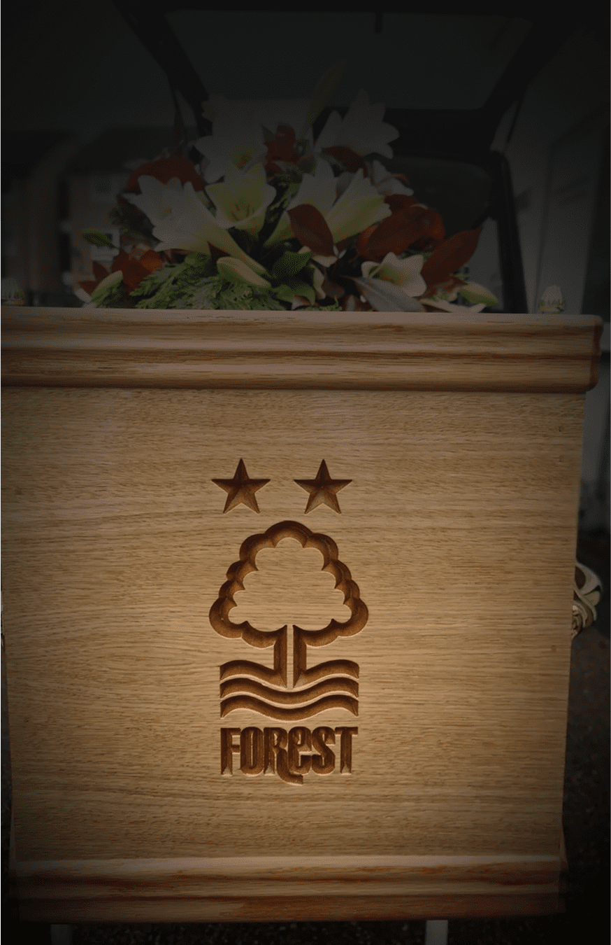 Box with stars and tree design